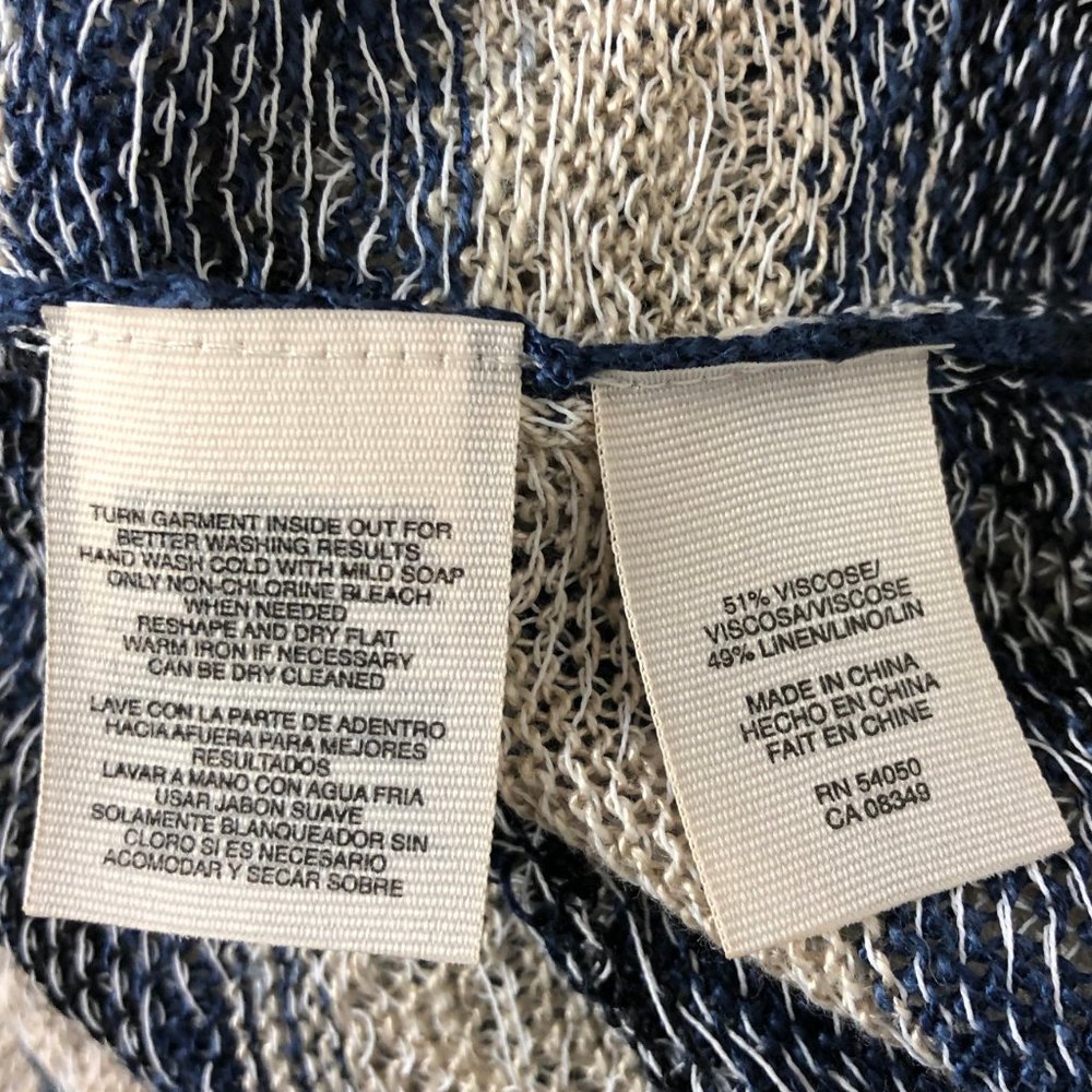 ⚡️NWT RACHEL RACHEL ROY Blue Cream Sweater D16 - Picture 6 of 6